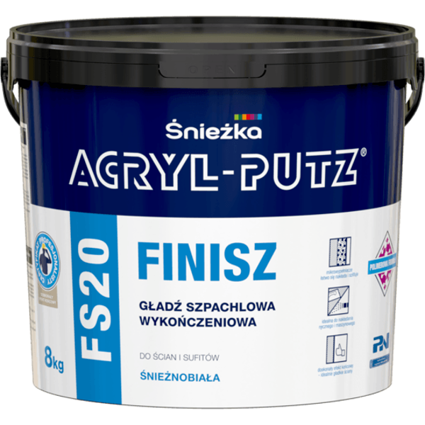 Obrazek ACRYL-PUTZ FS 20 FINISZ 8kg