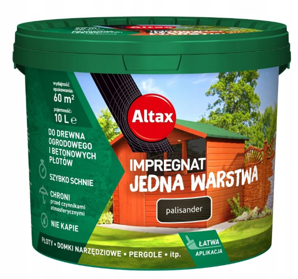 Obrazek Altax Impregnat Jedna Warstwa palisander 10 l