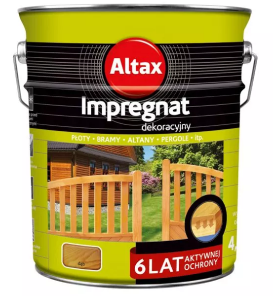 Obrazek Altax Impregnat Dekoracyjny  Dąb 4,5l