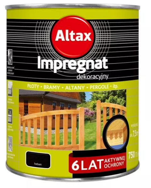 Obrazek Altax Impregnat Dekoracyjny Heban 0,75l