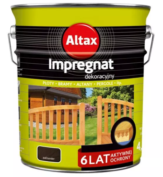 Obrazek Altax Impregnat Dekoracyjny  Palisander 4,5l