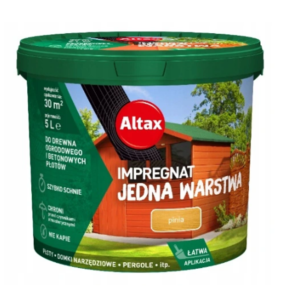 Obrazek Altax Impregnat Jedna Warstwa Pinia 5l