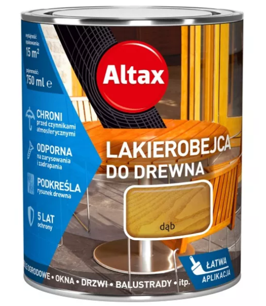 Obrazek Altax Lakierobejca Dąb 0,75l