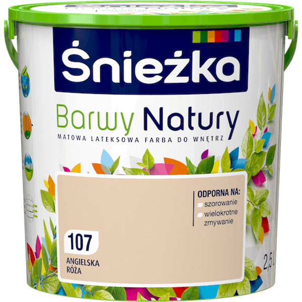 Obrazek ŚNIEŻKA Barwy Natury Angielska Róża 107 2,5 L