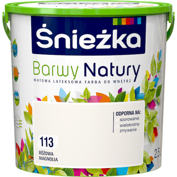 Obrazek ŚNIEŻKA Barwy Natury Różowa Magnolia 113 2,5 L