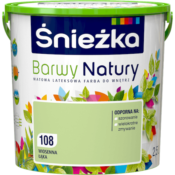 Obrazek ŚNIEŻKA Barwy Natury Wiosenna Łąka 108 2,5 L