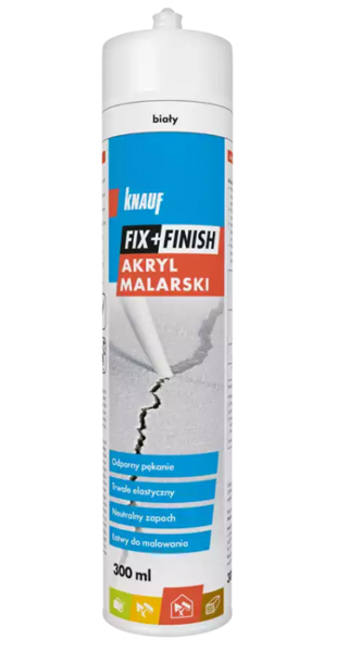 Obrazek KNAUF AKRYL MALARSKI BIAŁY 300ML