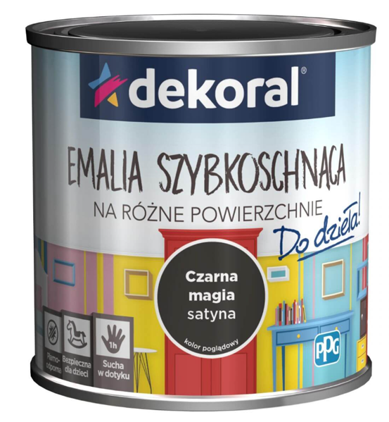 Obrazek DEKORAL EMALIA SZYBKOSCHNĄCA DO DZIEŁA! Czarna Magia 0,5 L