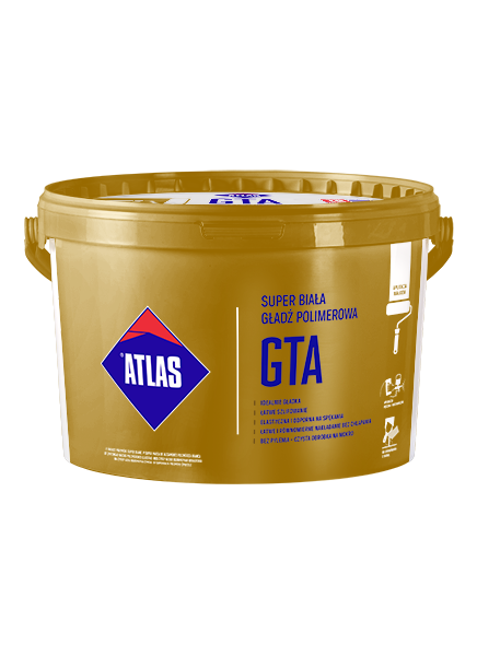 Obrazek ATLAS GTA SUPER BIAŁA GŁADŹ POLIMER 25KG (5X+WAŁ)