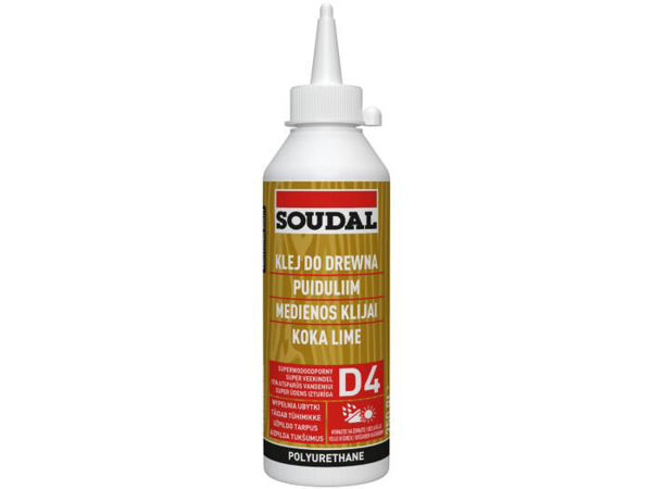 Obrazek SOUDAL KLEJ DO DREWNA 66A 0,75L D4 SUPERWODOODPORN