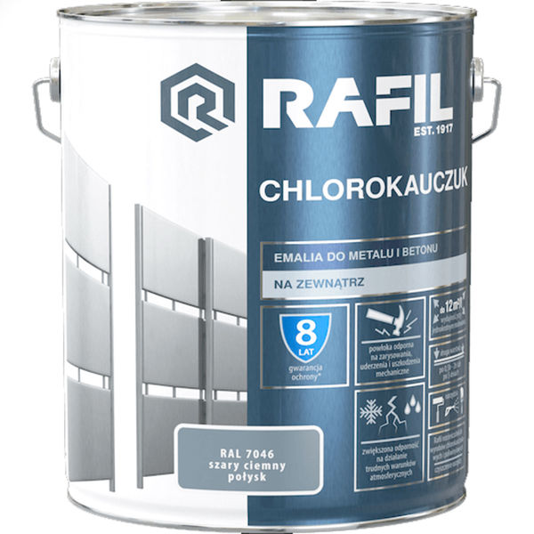 Obrazek RAFIL Chlorok RAL 7046 szary ciemny 5L