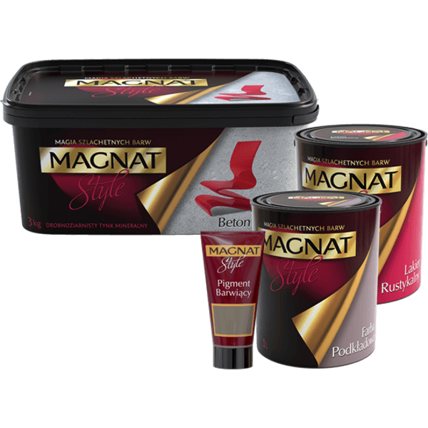 Obrazek MAGNAT STYLE Beton B04 Grafitowy 7KG